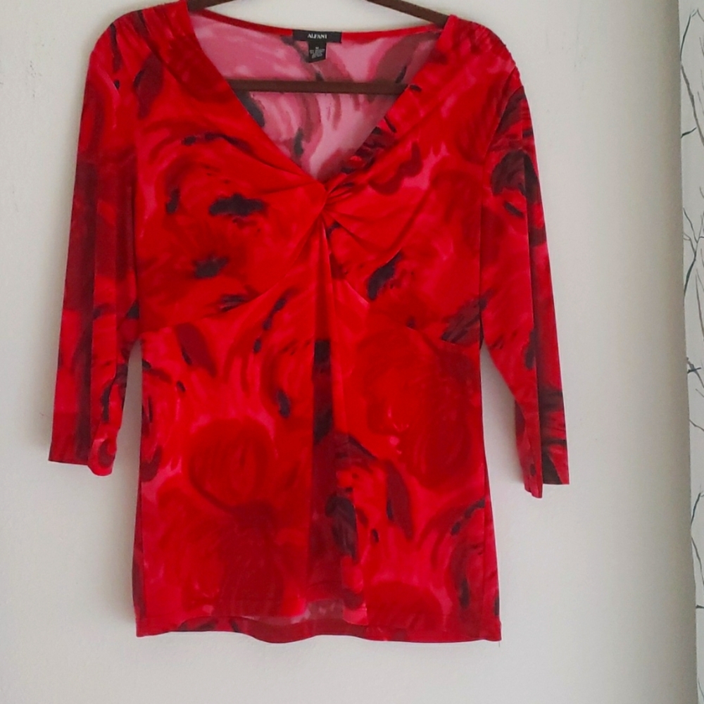 ALFANI  3/4 sleeve blouse